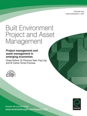 cover image of Built Environment Project and Asset Management, Volume 4, Issue 4